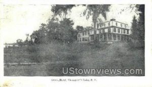 Grove Hotel - Thompsons Lake, New York NY Postcard