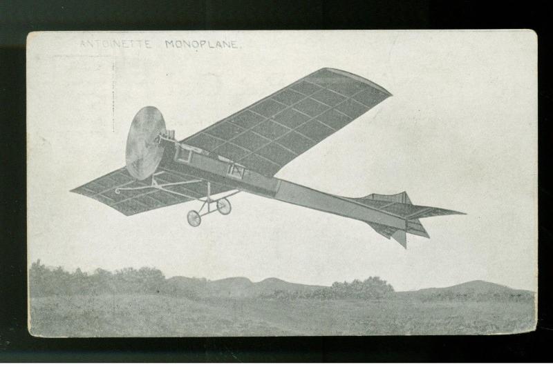 France fighter monoplane Antoinette real picture postcard