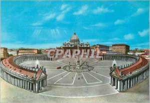 Postcard Modern Citta del Vaticano Basilica and Bernini colonnade