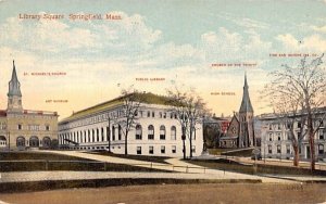 Library Square in Springfield, Massachusetts