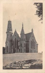 Mount Vernon Iowa~Cornell College Chapel~Medievel Style Building~1920 RPPC