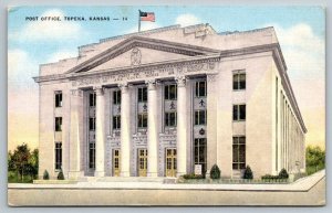 Post Office  Topeka   Kansas    Postcard