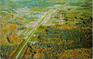 Fort Nelson BC British Columbia Aerial View Mile 300 Unused Vintage Postcard D89