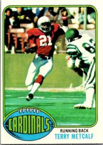 1976 Topps Football Card Terry Metcalf St Louis Cardinals sk4297