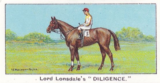 Diligence Winners On The Turf 1923 Jubilee Handicap Horse Racing Cigarette Card