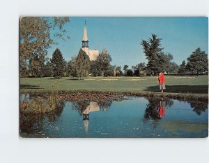Postcard Historic Evangeline Memorial Church at Grand Pre Nova Scotia Canada