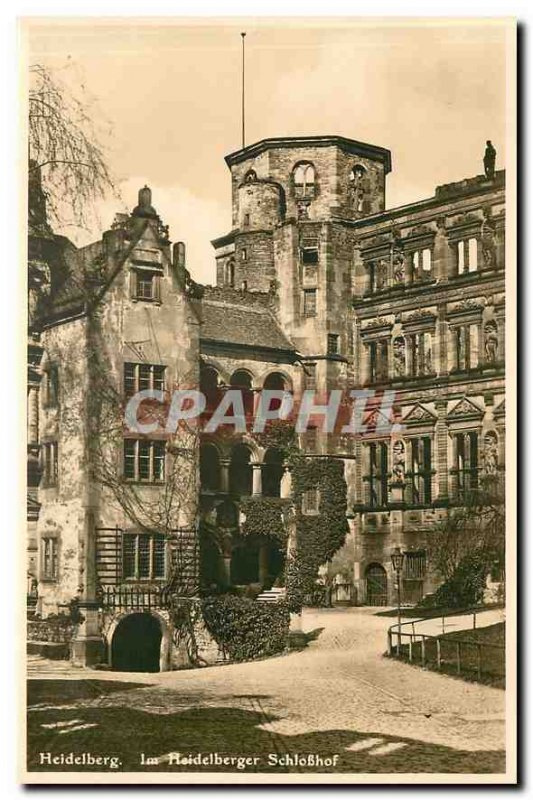 Postcard Old Heidelberg Heidelberger Im Schlosshof