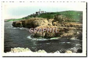 Old Postcard Suances El Faro Lighthouse The Pharos