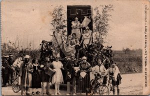 France Cavalcade De Virson Char Reines des Fleurs Carnaval Postcard 09.97