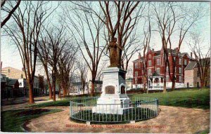 Postcard MONUMENT SCENE Haverhill Massachusetts MA AN0584