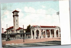 Postcard OH Dayton Union Station 1908