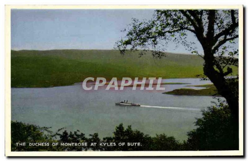 Old Postcard The Duchess Of Kyles Of Bute At Montrose