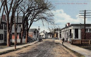 Kingston Massachusetts Summer Street Post Office Vintage Postcard U733