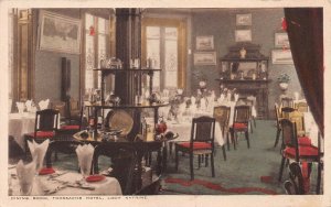 Dining Room, Trossachs Hotel, Loch Katrine, Scotland, 1938 Hand Colored Postcard