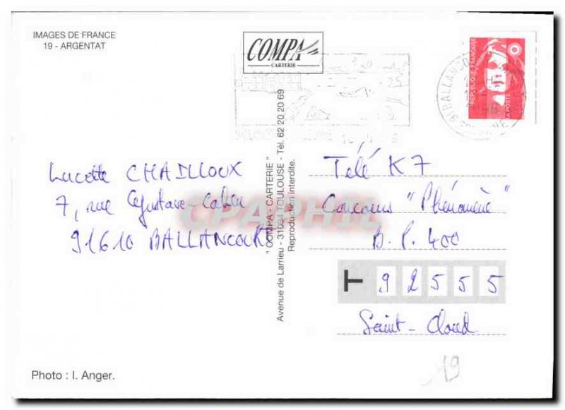 Postcard Modern Argentat