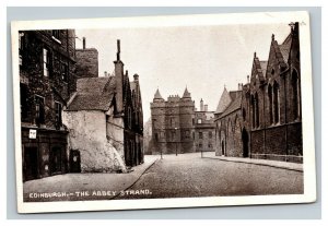 Vintage 1920's Photo Postcard The Abbey Strand Edinburgh Scotland