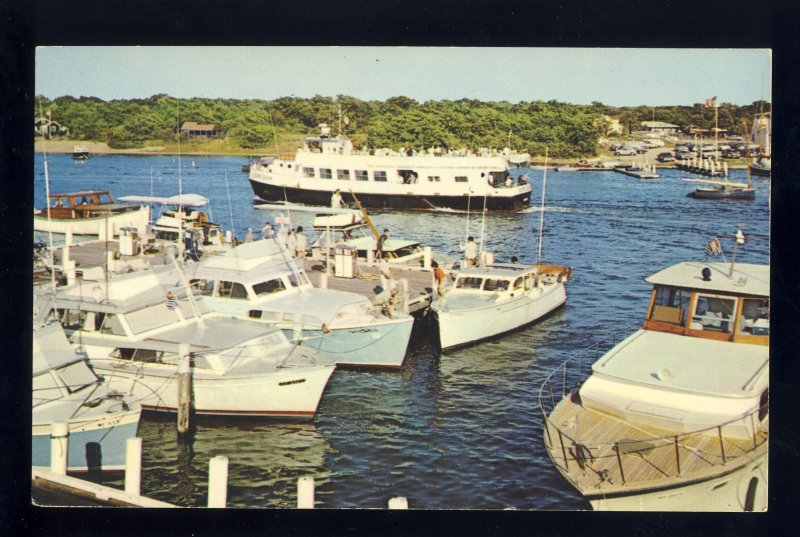 Falmouth, Massachusetts/MA/Mass Postcard, Falmouth Harbor, Boats, Cape Cod