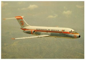 Aeronaves de Mexico Douglas Dc 9 15  Airplane Postcard