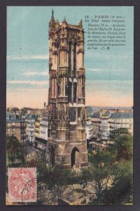 FRANCE, Postcard, Paris, Tour Saint-Jacques