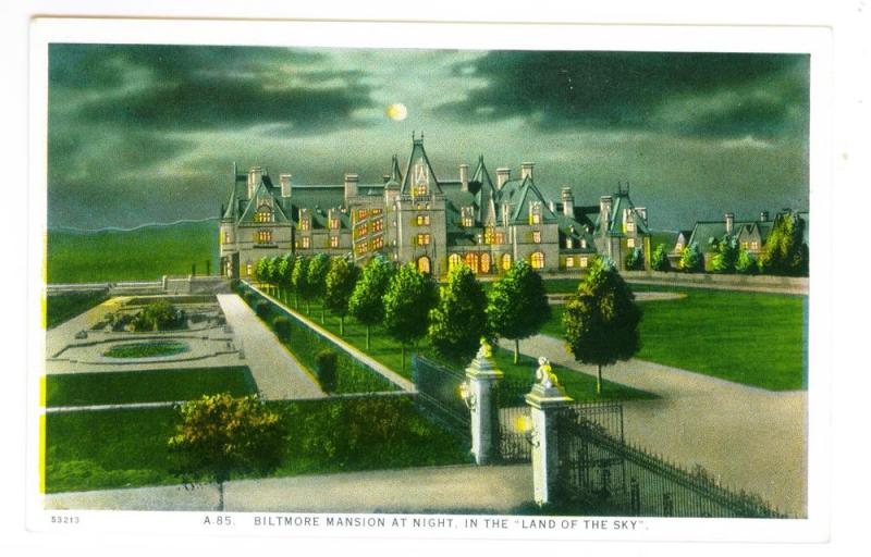 Biltmore Mansion at Night, In the Land of the Sky unused