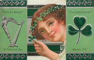 ST. PATRICK'S DAY-ERIN GO BRAGH-TRUE IRISH HEARTS-SMILING...