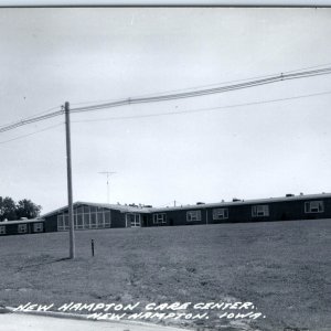 c1950s New Hampton, IA RPPC Care Center Nursing Home Real Photo Postcard A105