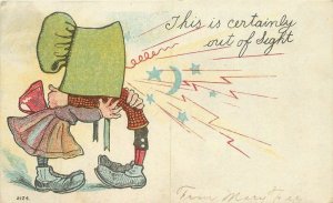 1907 Sun Bonnet romance Comic Humor undivided #2124 Postcard 22-8435 