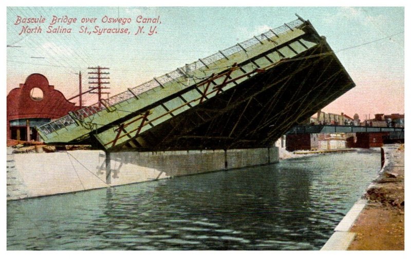 New York   Syracuse  Bascule Bridge over Oswego Canal ,North Salina