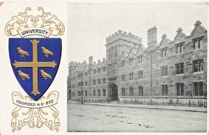 OXFORD UNIVERSITY ENGLAND-EMBOSSED HERALDRY POSTCARD