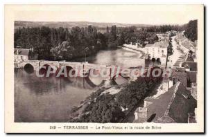 Postcard Old TERRASSON Old Bridge