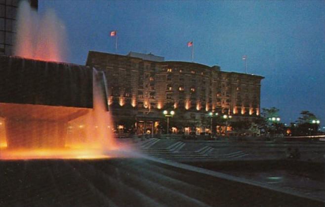 Massachusetts Boston The Copley Plaza At Night