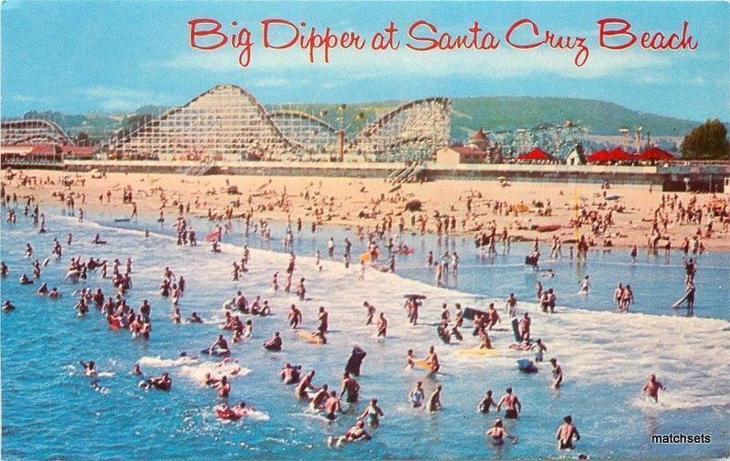 1960s Santa Cruz California Amusement Roller Coaster Pacific