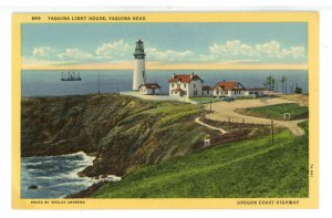 OR - Oregon Coast Highway. Yaquina Head Lighthouse ca 1937