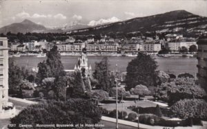 Switzerland Geneve Brunswick et le Mont-Blanc Real Photo