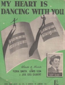 My Heart Is Dancing With You 1940s Sheet Music