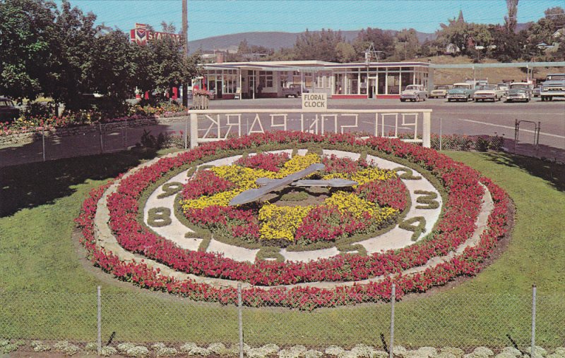 The Novel Floral Clock, Polson Park, Vernon, British Columbia, Canada, 40´s-...