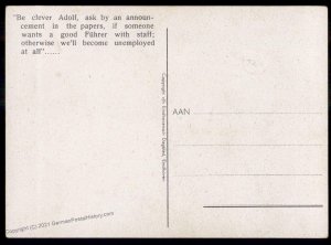 3rd Reich Germany WWII Dutch Smits Goebbels Hitler Anti-Nazi Propaganda P 100765