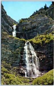 Postcard - Beautiful Bridal Veil Falls, Utah USA