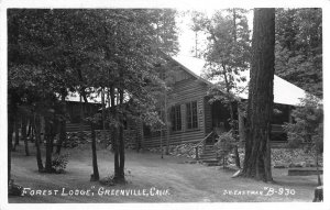 FOREST LODGE Greenville, California RPPC Plumas County 1961 Vintage Postcard