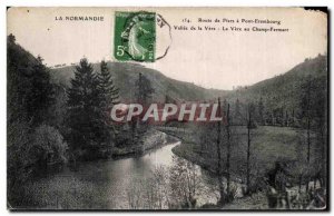 Old Postcard NORMANDY Road Bridge Flers Erambourg Vallee of Vere Vere At The ...