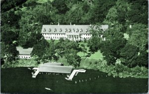 postcard Welaka, Florida - Forrestwood Sportman's Lodge - aerial view