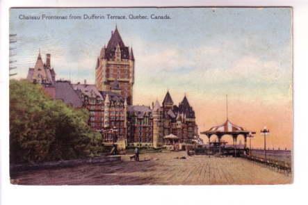 Dufferin Terrace, Chateau Frontenac, Tents, Quebec, Used 1925