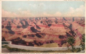 Vintage Postcard 1920's The Canyon from Hotel El Tovar National Park Arizona