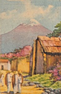 MEXICO~ASUNTO TIPICO MEXICANO 1952 ARTIST DRAWN POSTCARD