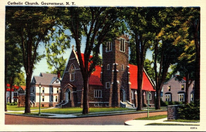 New York Gouverneur Catholic Church 1944