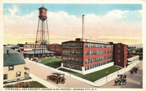 Vintage Postcard 1917 Dining Hall & Endicott Johnson & Co. Factory New York N.Y.