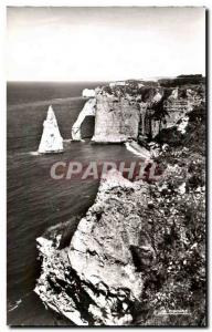 Postcard Modern Ia Stork Etretat Seine Inferieure L & # 39Aiguille and door &...