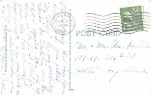 ny-sloatsburg light postal marking on front 1950