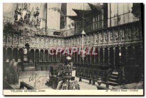 Postcard Old Toledo Cathedral Coro