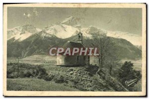 Old Postcard Grenoble Alpine Road Chapel St. Roch Basically the & # 39Obiou